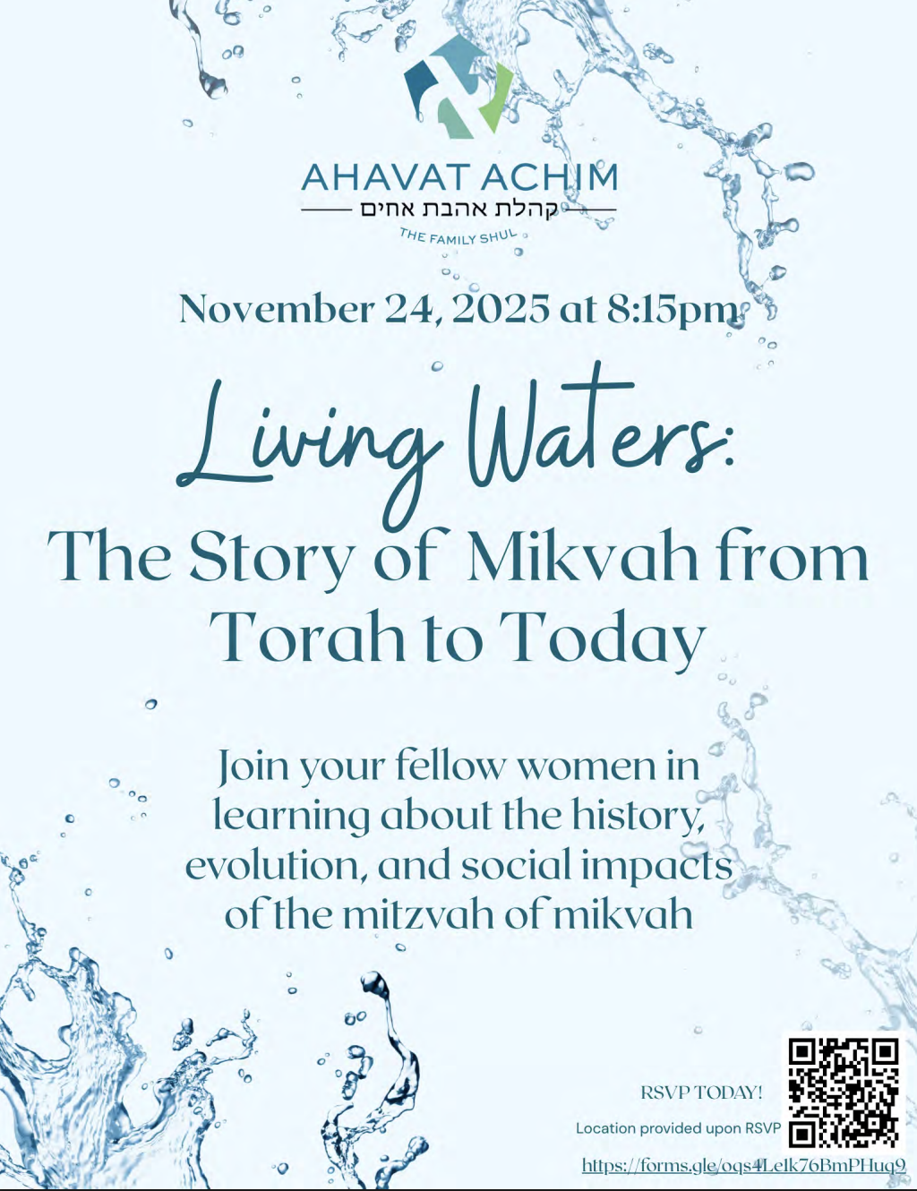 Women's Mikvah Event